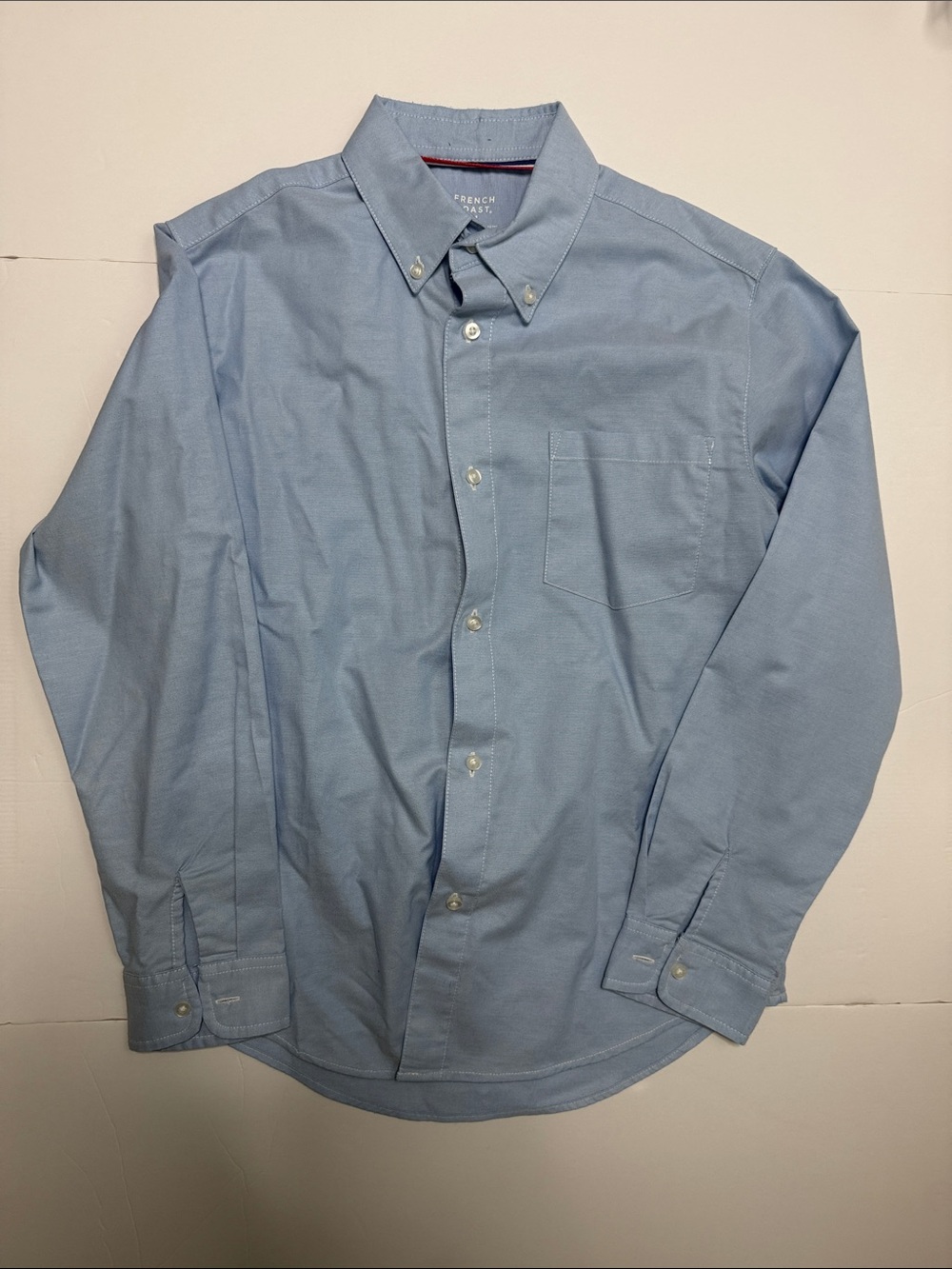 French Toast Light Blue Button-Down Dress Shirt for kids